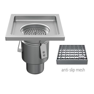 20X20 SET MINI ΣΙΦΩΝΙ - ΣΧΑΡΑ MESH ANTI SLIP (Κ) - ΚΑΘ ΕΞ Φ75 Mini