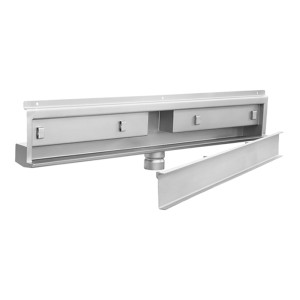 1200mm - ΤΟΙΧΟΥ INOX ΚΑΝΑΛΙ ΜΕ ΣΧΑΡΑ ΕΠΕΝΔΥΣΗΣ – ΑΝΟΙΚΤΗ ΝΤΟΥΖΙΕΡΑ