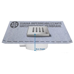 10X10 INOX ΣΧΑΡΑΚΙ ΤΕΤΡΑΓΩΝΟ MINIMAL / ΣΙΦΩΝΙ 36 l/min - N / ΜΕΜΒΡΑΝΗ (1τμ)