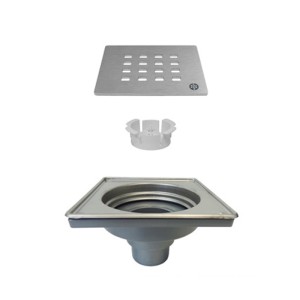 10X10 INOX ΣΧΑΡΑΚΙ ΤΕΤΡΑΓΩΝΟ MINIMAL / ΜΕ ΒΑΣΗ