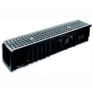 20X100/20 cm PP ΚΑΝΑΛΙ ΠΛΑΣΤΙΚΟ ΜΕ ΣΧΑΡΑ ΓΑΛΒΑΝΙΖΕ Β125 ΣΤΕΝΟ ΚΑΡΕ 31X9 mm Κανάλια με σχάρες anti-tacco - B125