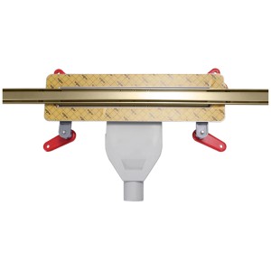 120CM – SLIM LINE INOX ΚΑΝΑΛΙ-ΣΧΑΡΑ LIN BRIGHT GOLD BRUSHED / ΣΙΦΩΝΙ 36 l/min & ΜΕΜΒΡΑΝΗ (0,45τμ)