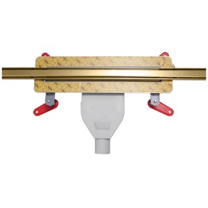 120CM – SLIM LINE INOX ΚΑΝΑΛΙ-ΣΧΑΡΑ LIN GOLD BRUSHED / ΣΙΦΩΝΙ 36 l/min & ΜΕΜΒΡΑΝΗ (0,45τμ)