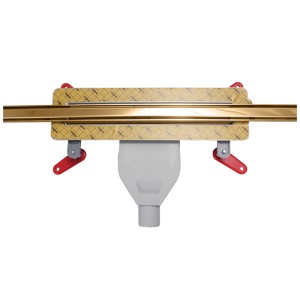 120CM – SLIM LINE INOX ΚΑΝΑΛΙ-ΣΧΑΡΑ LIN HONEY GOLD POLISHED / ΣΙΦΩΝΙ 36 l/min & ΜΕΜΒΡΑΝΗ (0,45τμ)